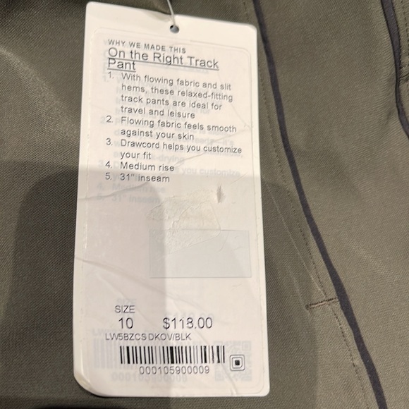 On the right track pant- Lululemon -10 - Picture 3 of 7